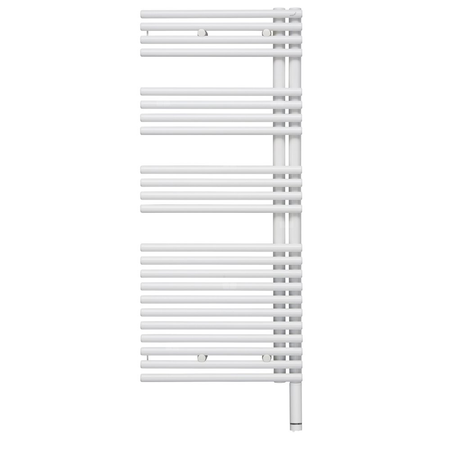 Grzejnik drabinkowy ZEHNDER Forma Asym, wym. 1161 x 496 mm, kolor biały RAL9016, moc 547W