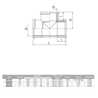 Trójnik VALVEX Twist mosiądz 3/8'' GW