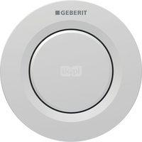 Pneumatyczny przycisk uruchamiający WC Geberit Typ 01, ręczny, podtynkowy, Sigma 8cm, pojedynczy, chrom-mat, easy-to-clean
