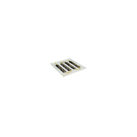GIACO KLIMA - PANEL STALOWY SREBRNY (RAL9006) PERFOROWANY, RURA MIEDŹ 12x 1,0 575x575