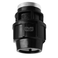 Złączka skręcana z gwintem wewnętrznym do rur PE PN16 63 mm x 1 1/2