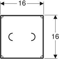 Skrzynka przykrywająca do płytki przykrywajacej do wypełnienia własnego 