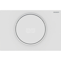 Przycisk uruchamiający Geberit Sigma10, przedni, biały mat-biały-biały mat, easy-to-clean, okrągły