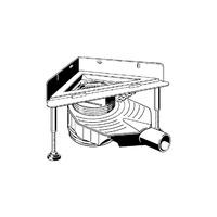 Odpływ narożny, stal nierdzewna / błyszczący do odpływów prysznicowych VIEGA 497280