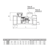 Zawór antyskażeniowy śrutowany PURE typ EA 1/2