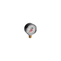 Manometr z rurką Bourdona GIACOMINI R225 (wersja mimośródowa) 0/10 bar Gwint zewnętrzny 1/4'' fi 52 mm, kl. 1,6%
