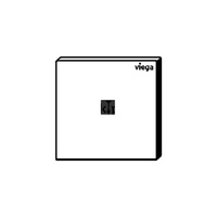 Przycisk uruchamiający do pisuaru Prevista Visign for More 200 spłukiwanie na podczerwień tworzywo sztuczne, szkło, drewno, nr wzoru 8620.2 płytka maskująca: szkło białe