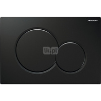 Przycisk uruchamiający Geberit Sigma01, przedni, czarny RAL 9005, okrągły