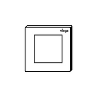 Przycisk uruchamiający do pisuaru Prevista Visign for Style 21 tworzywo sztuczne, nr wzoru 8611.2 płytka maskująca: tworzywo szt. chrom. klawisz: tworzywo szt. chrom.