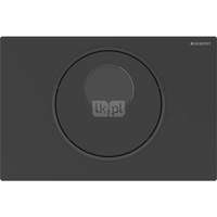 Elektroniczny zestaw uruchamiający WC Geberit, IR, Sigma10, 8cm(2016), stal nierdzewna, czarny mat, easy-to-clean