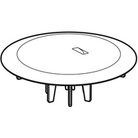 Pokrywa odpływu Geberit d90, do syfonu brodzikowego: Chrom matowy