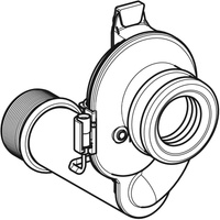 Syfon pisuarowy Geberit z czujnikiem, wylot poziomy