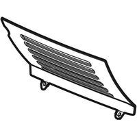 Klapka otworu serwisowego do stojącej miski WC, do Geberit AquaClean 8000plus: Biały-alpin