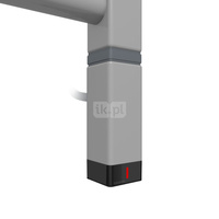 Grzałka TERMA One K30x30, 400W \Tuba, Diamond Silver,kabel prosty bez wtyczki z maskownicą [srebrzys
