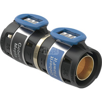 Złączka przejściowa GEBERIT FlowFit / Mepla, brąz krzemowy bezołowiowy, 32 mm (łącznik zaprasowywany x łącznik zaprasowywany)