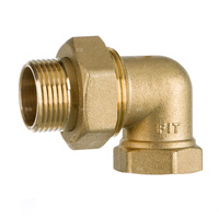 Śrubunek kątowy stożek mosiężny 1/2''