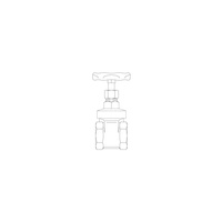 Hygate A, zasuwa mufowa DN 40, R1 1/2GW, PN25, mosiądz