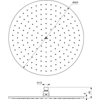 IRAIN DESZCZOWNICA OKRĄG 400MM MAGN GREY