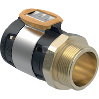 Złączka przejściowa GEBERIT FlowFit, brąz krzemowy bezołowiowy, 2'' x 50 mm (GZ x łącznik zaprasowywany)