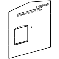 Osłona zabezpieczająca Geberit do podtynkowego zaworu spłukującego do pisuarów