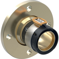 Kołnierz Geberit FlowFit PN10/16, z jednostką zaciskową: Materiał=Brąz krzemowy bezołowiowy (CuZn21Si3P), d=75mm, DN=65