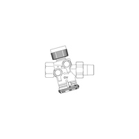 Cocon QTZ DN 15, 1/2 GW-półśrubunek, 30-210 l/h, PN16, zawór regulacyjny z zaworkami pomiarowymi