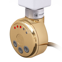 Grzałka TERMA MEG, 300W Tuba, Gold GPO, kabel prosty bez wtyczki z maskownicą [złocisty, 1,5m, logo Terma, instr. TERMA]