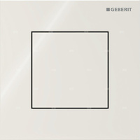 Przycisk uruchamiający Geberit typ 40 do systemu spłukiwania pisuarów z pneumatycznym uruchamianiem spłukiwania, kwadratowy: Piaskowy szary