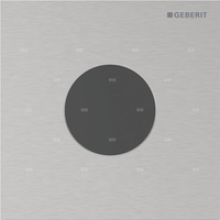 Elektroniczny zawór spłukujący Geberit do pisuaru, zasilanie 230V, Typ 40, stal nierdzewna, okrągły