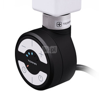 Grzałka TERMA MOA, 600W Tuba, RAL 9005 mat, kabel prosty z wtyczką [czarny, 1,5m, logo Terma, instr. TERMA]