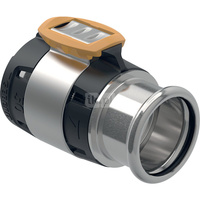 Złączka przejściowa GEBERIT FlowFit, stal crnimo 1.4401, 50 mm x 42 mm (łącznik zaprasowywany x mufa zaprasowywana)