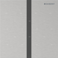 Elektroniczny zawór spłukujący Geberit do pisuaru, zasilanie 230V, Typ 40, stal nierdzewna, prostokątny