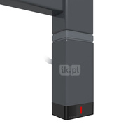 Grzałka TERMA One P30x40, 800W \ Tuba, Metallic Grey, kabel prosty bez wtyczki z maskownicą [czarny,