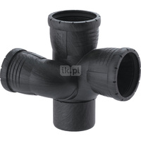 Trójnik studzienkowy Geberit Silent-Pro 87.5' prawy d110/75/110