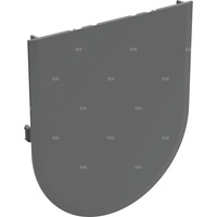 Pokrywa ze szklanym wycięciem, do modułu sanitarnego Geberit Monolith do bidetu: Czarny