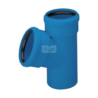 Trójnik MAGNAPLAST Ultra dB UDBEA 87' PP-m DN 75 (ww x ww x wz), kolor niebieski