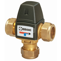 Zawór regulacyjny termostatyczny do wody ciepłej ESBE VTA323 20-1,5 CPF22 mosiądz pierścień zaciskowy, DN 20, zakres temp. 35-60'C, Kvs 1.5 m3/h