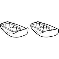 Zestaw podkładek wyrównujących do deski sedesowej, do Geberit AquaClean 5000plus / 5000, duża powierzchnią przylegania: Manhattan