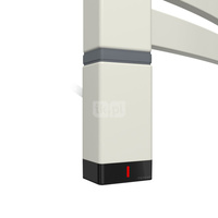 Grzałka TERMA One T36x40 Lewy, 600W \ Tuba, RAL 9002, kabel spiralny z wtyczką [srebrzysty 2,5m, log