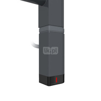 Grzałka TERMA One D30x40 Prawy, 800W \ Tuba, RAL 7016, kabel prosty bez wtyczki [czarny, 1,5m, logo