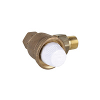 Zawór termostatyczny, kątowy, z wkładką H, 1"