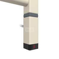 Grzałka TERMA One K30x30, 1000W \ Tuba, RAL 1013, kabel spiralny z wtyczką [biały, 2,5m, logo Terma,