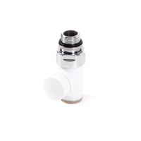 Zawór odcinający prosty CYLINDER,  GZ 1/2"-GZ 24-19, Biały, (V30610E)