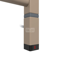 Grzałka TERMA One K30x30, 800W \ Tuba, RAL 1019, kabel prosty z wtyczką [biały, 1,5m, logo Terma]