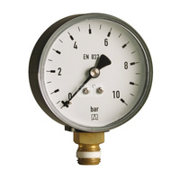 Manometr z rurką Bourdona AFRISO RF grzewczy 0/6 bar G1/4B aksjalne fi 63 mm, kl. 2.5%