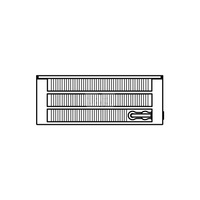 Konwektor Kermi V-Kon S Typ33 BH280x194x2200mm QN3476, weiß, 6 bar, o. Abd., Vent. re