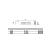 Wąż elastyczny VALVEX Protect stal nierdzewna, dł. 150-200cm
