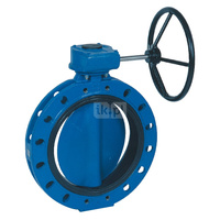 Przepustnica kołnierzowa ENODIA z napędem ręcznym przekładnią ślimakową DN 1200 PN10