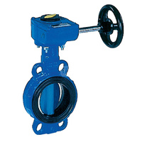 Przepustnica bezkołnierzowa SYLAX-Enodia z napędem ręcznym przekładnią ślimakową DN 600