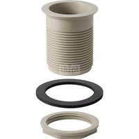 Zawór zestawu odpływowego Geberit z gwintem rurowym: Rg=1/8″, D=7cm, Szary RAL 7032